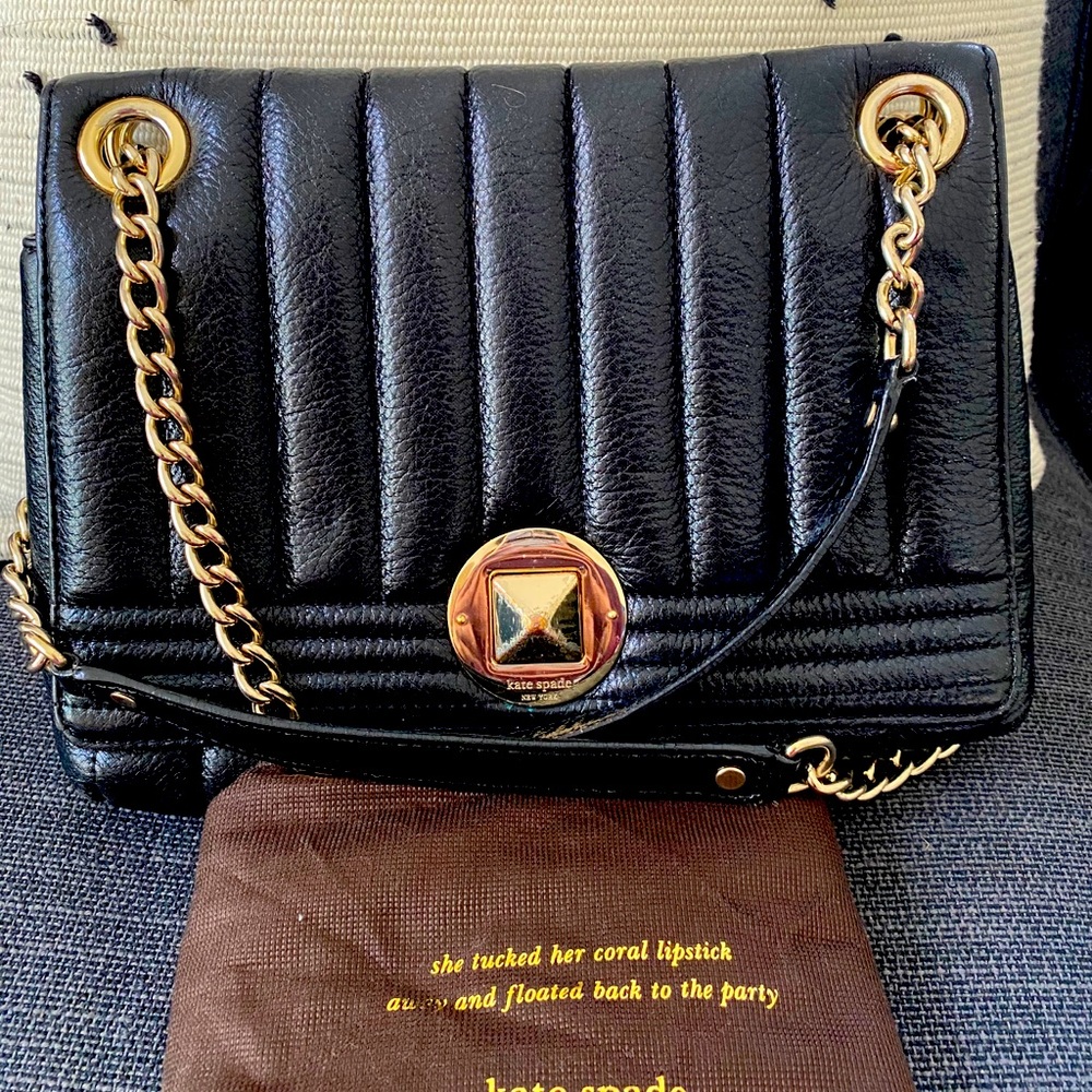 Kate spade medium flap quilted leather crossbody